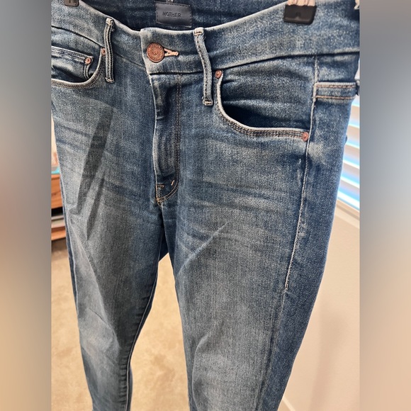 Mother The Looker High Waist Crop Skinny Jeans Size 26 - Picture 7 of 13